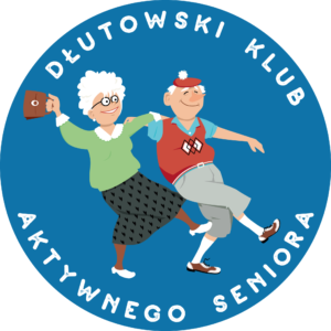 Grafika przedstawia logo Dłutowskiego Klubu Aktywnego Seniora.